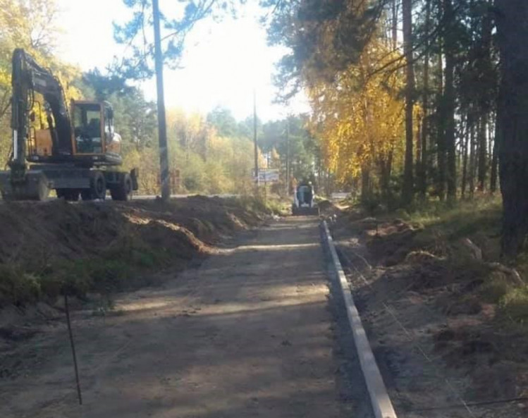 Ремонт дороги біля Славути